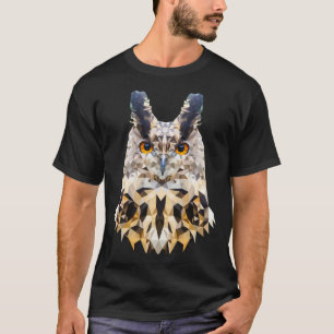 Owl Motive Proud Owl in Polygon Style WPAP Owl P T-Shirt