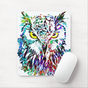 Owl Mouse Pad Colourful Owl Mousepad Owlet