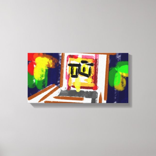 Owl night  cloud  canvas print (Front)