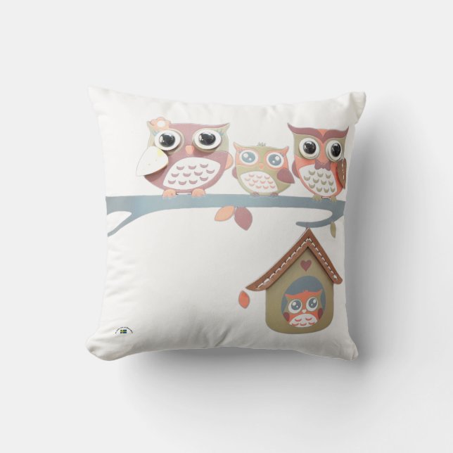 Owl of Sweden Cushion (Front)