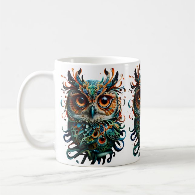Owl of Wisdom Inspirational coffee mugs (Left)
