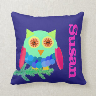 Owl on a Branch Cushion