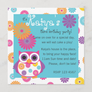 Owl on the Bright Side Invitation