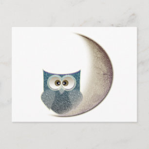 Owl on the Moon Postcard