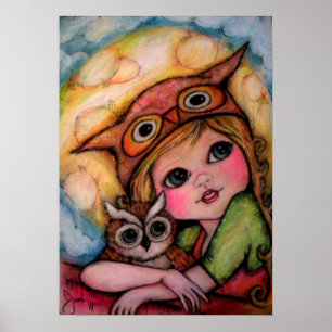 Owl Only Have Eyes For You - Owl Art Poster