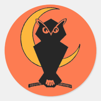 Owl-oween Classic Round Sticker