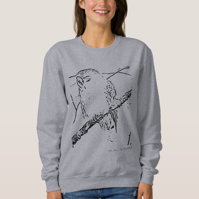 Owl, Owl t-shirt Sweatshirt (Front)