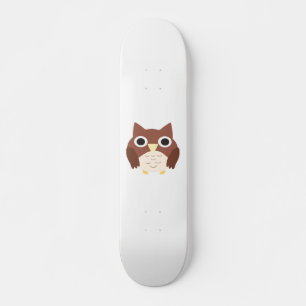 owl painting art skateboard