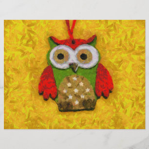 Owl painting flyer