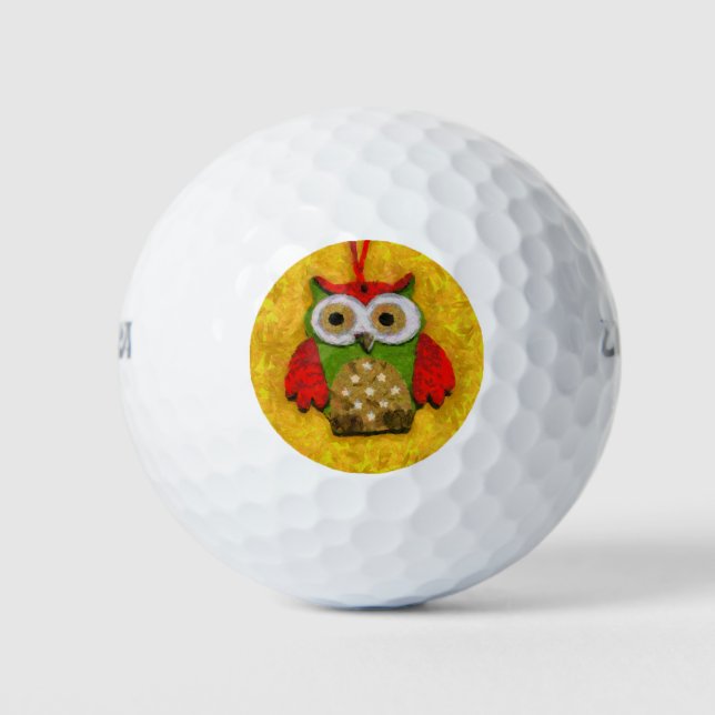 Owl painting golf balls (Front)