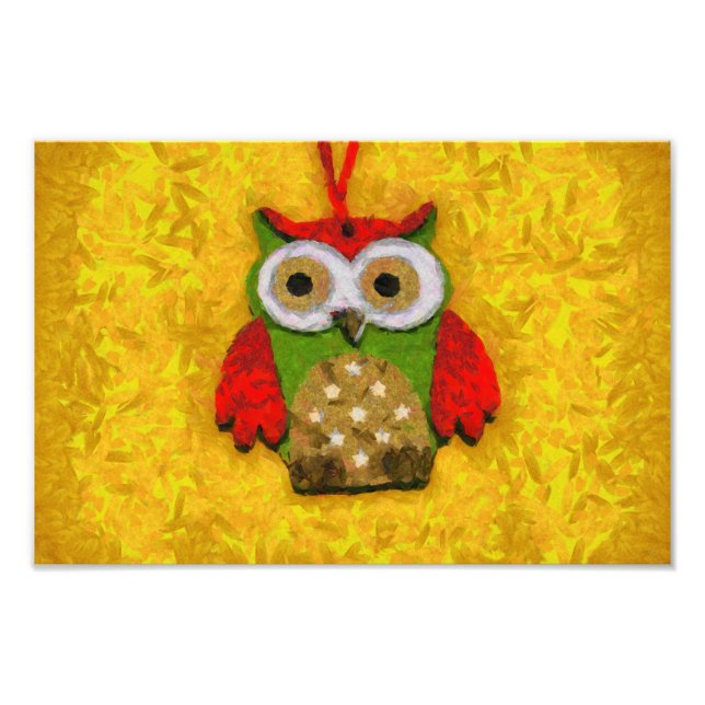 Owl painting photo print (Front)