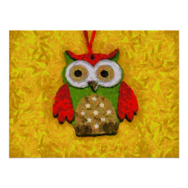Owl painting poster (Front)
