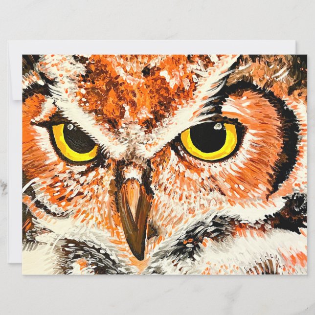 Owl Painting Print (Front)