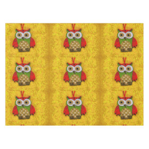 Owl painting tablecloth