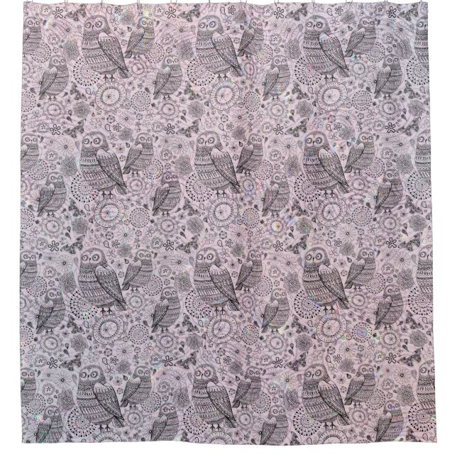 Owl Pattern Curtain (Front)