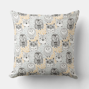 Owl Pattern throw pillows