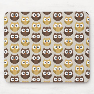 Owl patterned mouse pad