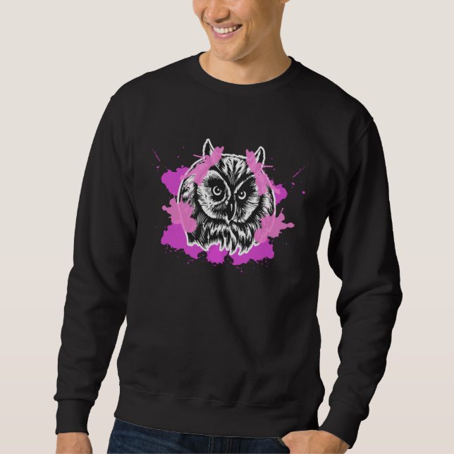 Owl Perfume Cloud Bottle Cloud Perfume Ornithology Sweatshirt (Front)