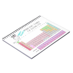 Owl Periodic table of elements Notebook