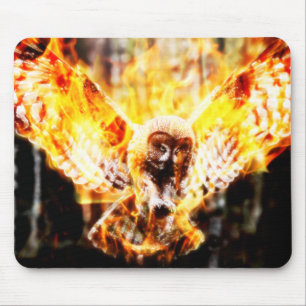 Owl Phoenix Mouse Pad