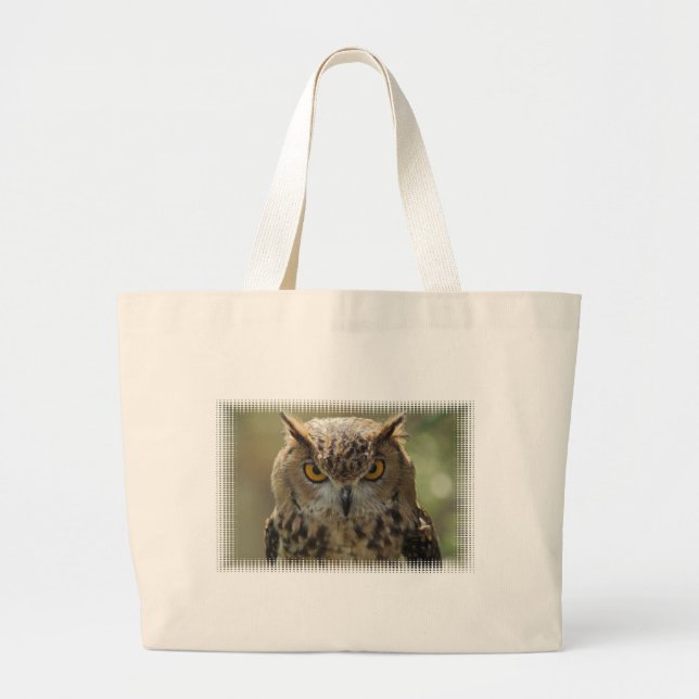 Owl Photo Jumbo Tote Bag (Front)