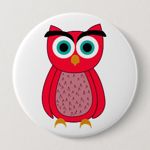 Owl Photo Print 10 Cm Round Badge
