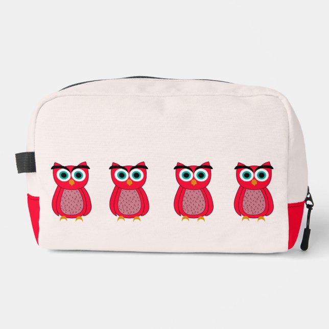 Owl Photo Print Dopp Kit (Front)