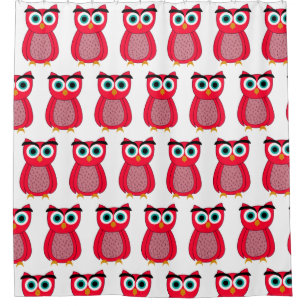 Owl Photo Print Shower Curtain