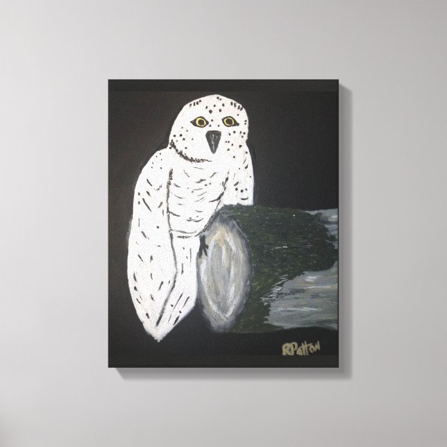 Owl Picture Ledge Canvas Print (Front)