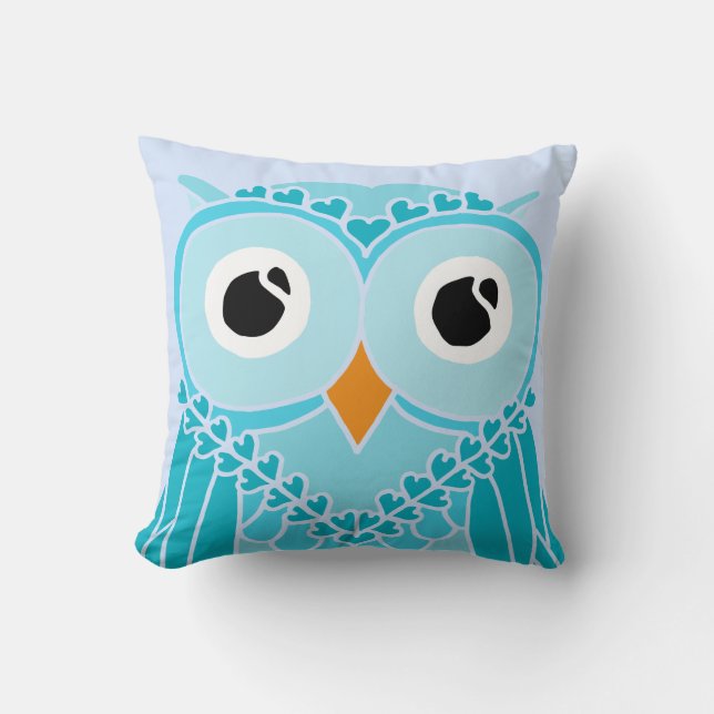 Owl Pillow: Night Owl Cushion (Front)