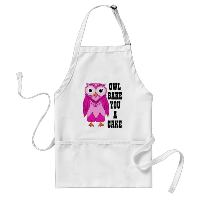 Owl Pink Standard Apron (Front)
