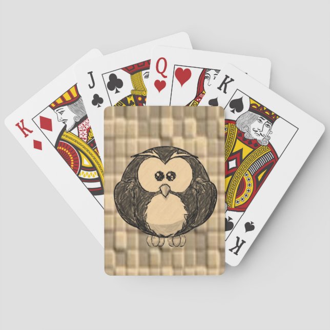 Owl Playing Card Deck (Back)