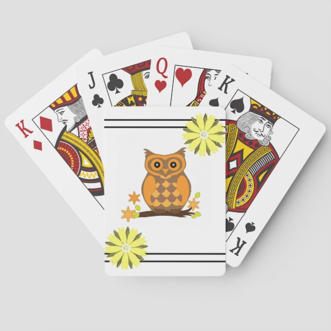 Owl Playing Card Deck (Back)