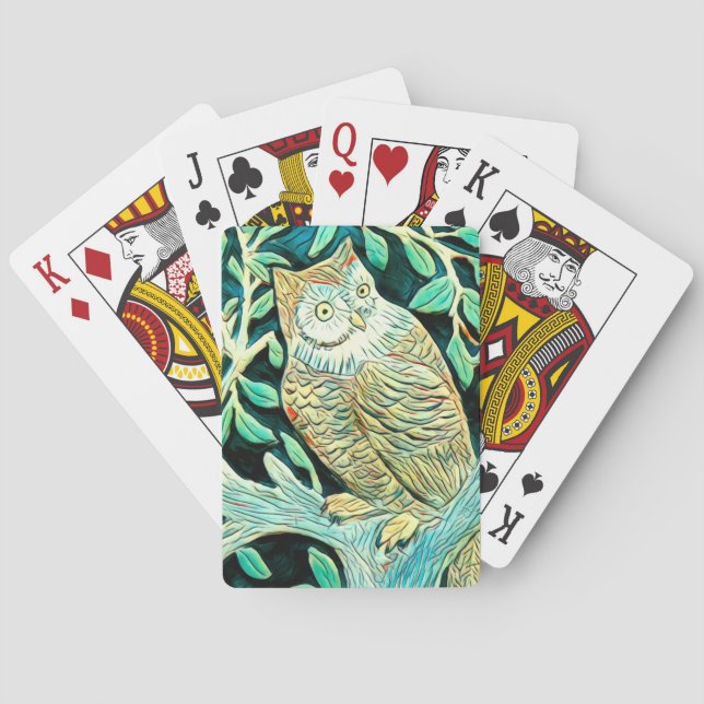 Owl Playing Cards (Back)