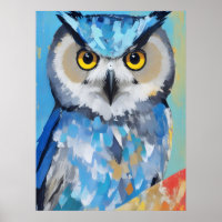 Owl Portrait Paintings