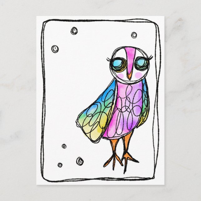 Owl Postcard (Front)