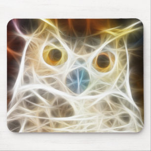 Owl Powerful Look Mouse Pad