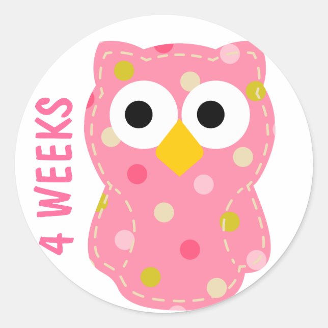 Owl Pregnancy Sticker (Front)