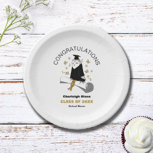 Owl Preschool / Kindergarten Graduation Party Paper Plate
