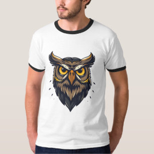 Owl Print Design T-Shirt
