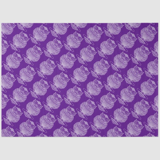 Owl (purple) - Tissue Paper (Front)