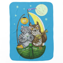 Owl & Pussycat Baby Blanket