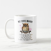 Owl & Quotes -  Ceramic 11oz Mug