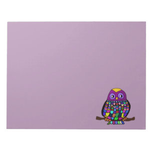 Owl Rainbow Notepad