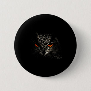 Owl Retro Eye Men Women Kids Gift Apparel 6 Cm Round Badge