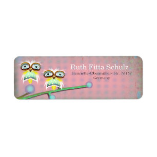 Owl Return Address Labels