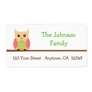 Owl return address labels