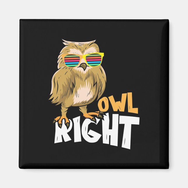 Owl Right Magnet (Front)