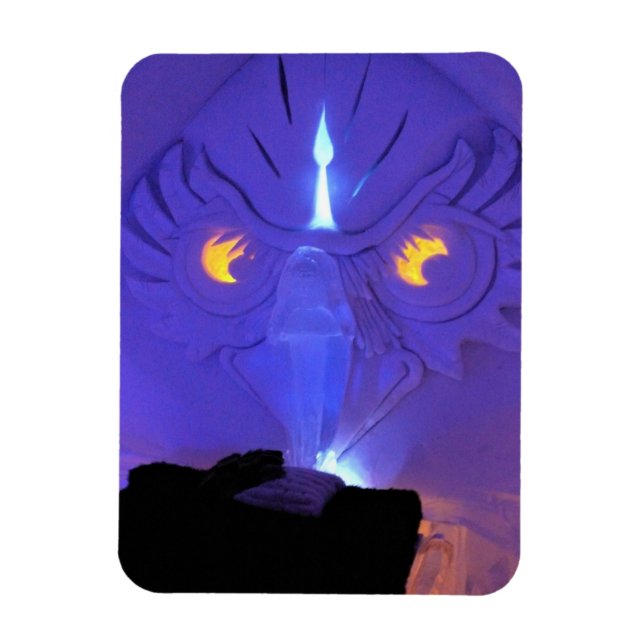 Owl Room, Hotel de Glace, Quebec, Canada Magnet (Vertical)