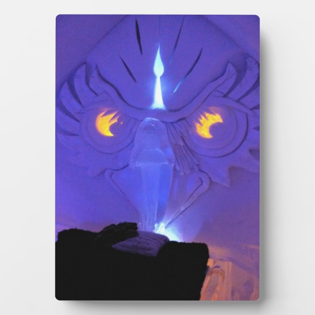 Owl Room, Hotel de Glace, Quebec, Canada Plaque (Front)